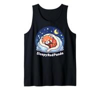 Panda Animal Lovers Sleepy Red Panda Sleep Pajamas Canotta