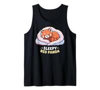 Panda Animal Lovers Sleepy Red Panda Sleep Pajamas Canotta