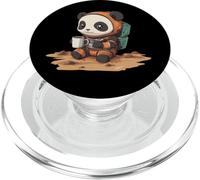 Panda Astronauta con Caffè Spazio Astronauta Panda PopSockets PopGrip per MagSafe
