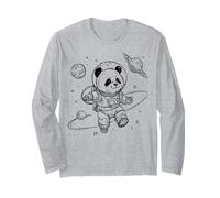 Panda Astronauta Space Explorer Cosmic Adventure Maglia a Manica
