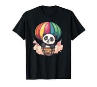 Panda Balloon Ride con sorrisi gioiosi Maglietta