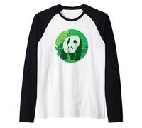 Panda Bamboo nello Zoo della Cina Maglia con Maniche Raglan