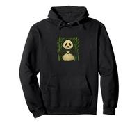 Panda Bear Che Fa a Forma di Cuore Carino Animale Amore Design Felpa con Cappuccio