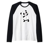 Panda Bear con Stelle Maglia con Maniche Raglan