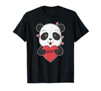 Panda Bear con Un Cuore Maglietta