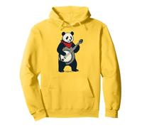 Panda Bear Cute Banjo Picker Music Felpa con Cappuccio