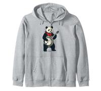 Panda Bear Cute Banjo Picker Music Felpa con Cappuccio