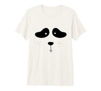 Panda Bear Face Costume Divertente Halloween Maglietta Premium