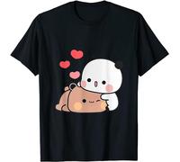 Panda Bear Hug Bubu Dudu Valentines Days T-Shirt, Nero , XL