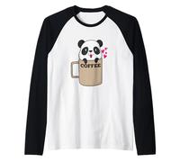 Panda Bear in Tazza da caffè Maglia con Maniche Raglan