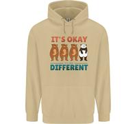 Panda Bear LGBT It's Okay To Be Different Uomo Felpa