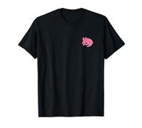 Panda Bear Minimalist Red Pink Heart Donne Ragazze Maglietta