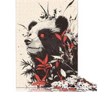 Panda Bear Red Eyes Jigsaw Puzzle Impossibili 1000 Pezzi Decorazione Per La Casa. Rilassamento E Intelligence Per Adulti E Ragazzi Da 14 Anni 1000pcs (38x26cm)