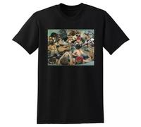 Panda Bear T Shirt Person Pitch Vinyl CD Cover Black L