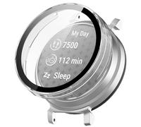 Panda Bobo Custodia compatibile con Garmin Lily 2, paraurti rigido in policarbonato con pellicola protettiva in vetro temperato trasparente HD, resistente ai graffi (trasparente)