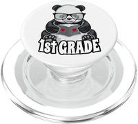 Panda Book Reader Teacher Heart per il ritorno a scuola di prima elementare PopSockets PopGrip per MagSafe