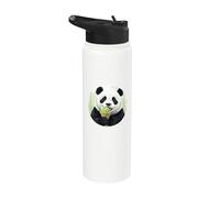 PANDA CARINO E DOLCE MANGIA UN GELATO AL BAMBÙ Stainless Steel Insulated Water Bottle