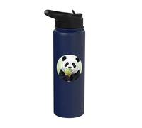 PANDA CARINO E DOLCE MANGIA UN GELATO AL BAMBÙ Stainless Steel Insulated Water Bottle