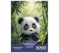 Panda carino Jigsaw 1000 Pezzi Animale Puzzle Per Adulti Decorazione Interna Unica Regalo Per Amore E Amico Gioco Education Per Gioco Familiare Stress Relief 70x50cm/1000pcs