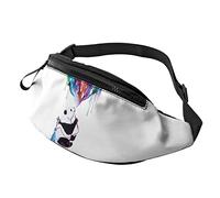 Panda che gioca arcobaleno borsello da cintura colorato borsello da cintura sportivo casual per donna Uomo alla moda
