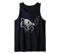 Panda Che soffia tarassaco Amante Natura Arte Vintage Canotta