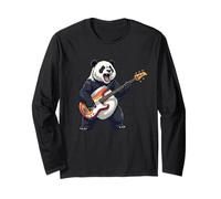 Panda che suona la chitarra rock per ragazzi, uomini, donne, bambini Maglia a Manica