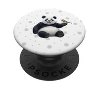 Panda Cinciallegra Uccello Ornitologo Biologo Animale PopSockets PopGrip Adesivo
