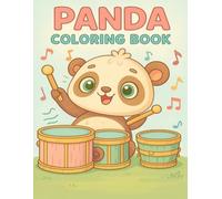 panda , coloring book: dolci panda con i loro strumenti musicali