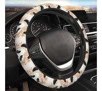 Panda con Floreale Coprivolante per Auto Coprivolante Elasticizzato Elasticizzato 15 Pollici Morbido Protettore per Volante Universale Traspirante Antiscivolo Accessori per Auto per SUV Furgoni Camion