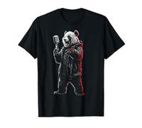 Panda con microfono che canta, motivo animale, panda Maglietta