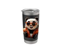 Panda con Occhiali da Sole Amico animale Amore Orso Panda Bicchiere termico in acciaio inox doppia parete