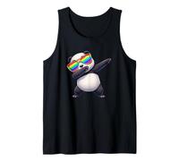 Panda Dabbing Rainbow Occhiali da Sole Estivi Canotta
