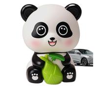 Panda Decoration Toy, Dashboard Car Decorations, 2.76x2.56in Compact Solar Powered Figure, Cute Wobble Motion, Lightweight Authentic Design for Auto Interior Display