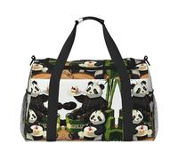 panda di padre e figlio È una borsa da viaggio a tracolla portatile con grande capacità e multifunzione, un must per i viaggi all'aperto