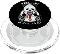 Panda divertente Trust Me I'm Almost A Doctor Medical Student PopSockets PopGrip per MagSafe