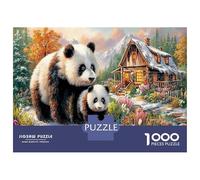 Panda Duo 1000 Pezzi Insieme Di Puzzle Complesso Per Sfida Estremamente Difficile Panda And Cub Cottage adattato Per Dopo La Scuola E Puzzle Meglio Classificati 38x26cm/1000pcs