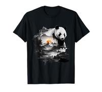 Panda E Alba Montagna Maglietta