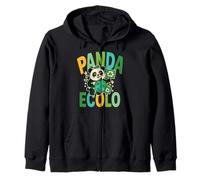 Panda Eco - Salva il pianeta con dolcezza smistamento dei rifiuti Felpa con Cappuccio