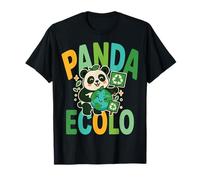 Panda Eco - Salva il pianeta con dolcezza smistamento dei rifiuti Maglietta