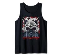 Panda Edgy in Maschera Antigas Urban Street Art Design Canotta