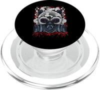 Panda Edgy in maschera antigas Urban Street Art Design PopSockets PopGrip per MagSafe