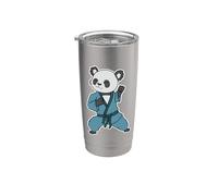 Panda fa Karate Bicchiere termico in acciaio inox doppia parete
