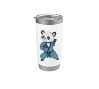 Panda fa Karate Bicchiere termico in acciaio inox doppia parete