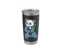 Panda fa Karate Bicchiere termico in acciaio inox doppia parete