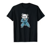 Panda Fa Karate Maglietta con Stampa Grafica Economica