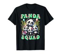 Panda Famiglia Compleanno Panda Squadra Animale Selvatico Maglietta