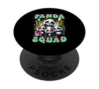 Panda Famiglia Compleanno Panda Squadra Animale Selvatico PopSockets PopGrip Adesivo