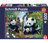 Panda Family At The Waterfall (500Pc) NUOVO