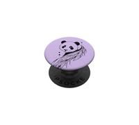 Panda Fiori Piume Line Art Minimalista Splash PopSockets PopGrip Adesivo