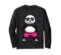 Panda Fitness Maglia a Manica